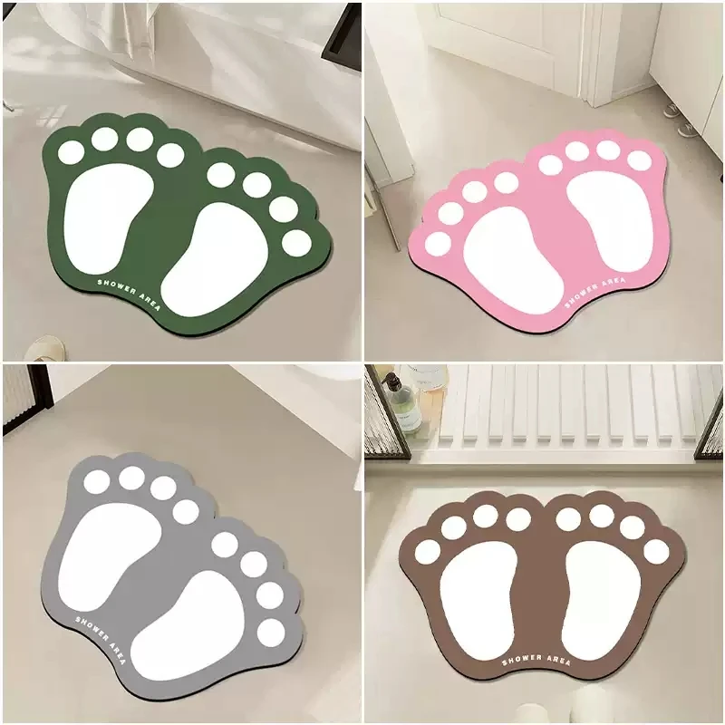 

Коврики для ванной комнаты VIKAMA, водопоглощающие, быстросохнущие и противоскользящие, нестандартные коврики для ног в ванной комнате, украшение для дома