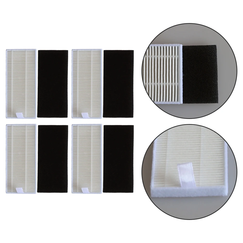 4Pc HEPA Filter Replacement Accessories For Neabot Q11 Robot Vacuum Cleaner Capture Fine Dust Easy-Maintenance Two-in-One Design