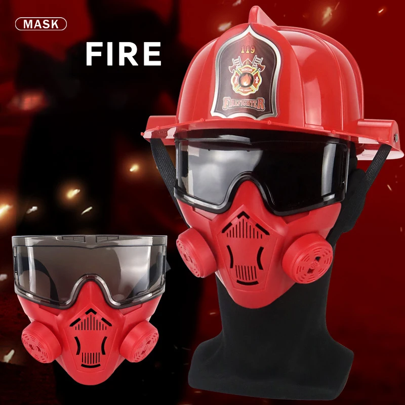 

Fire FIRE Gas Masks Party Cosplay Dress Up Prop Headgear Halloween Mask Face Cover Kids Figure Mask Funny Hat Anime Helmet Decor