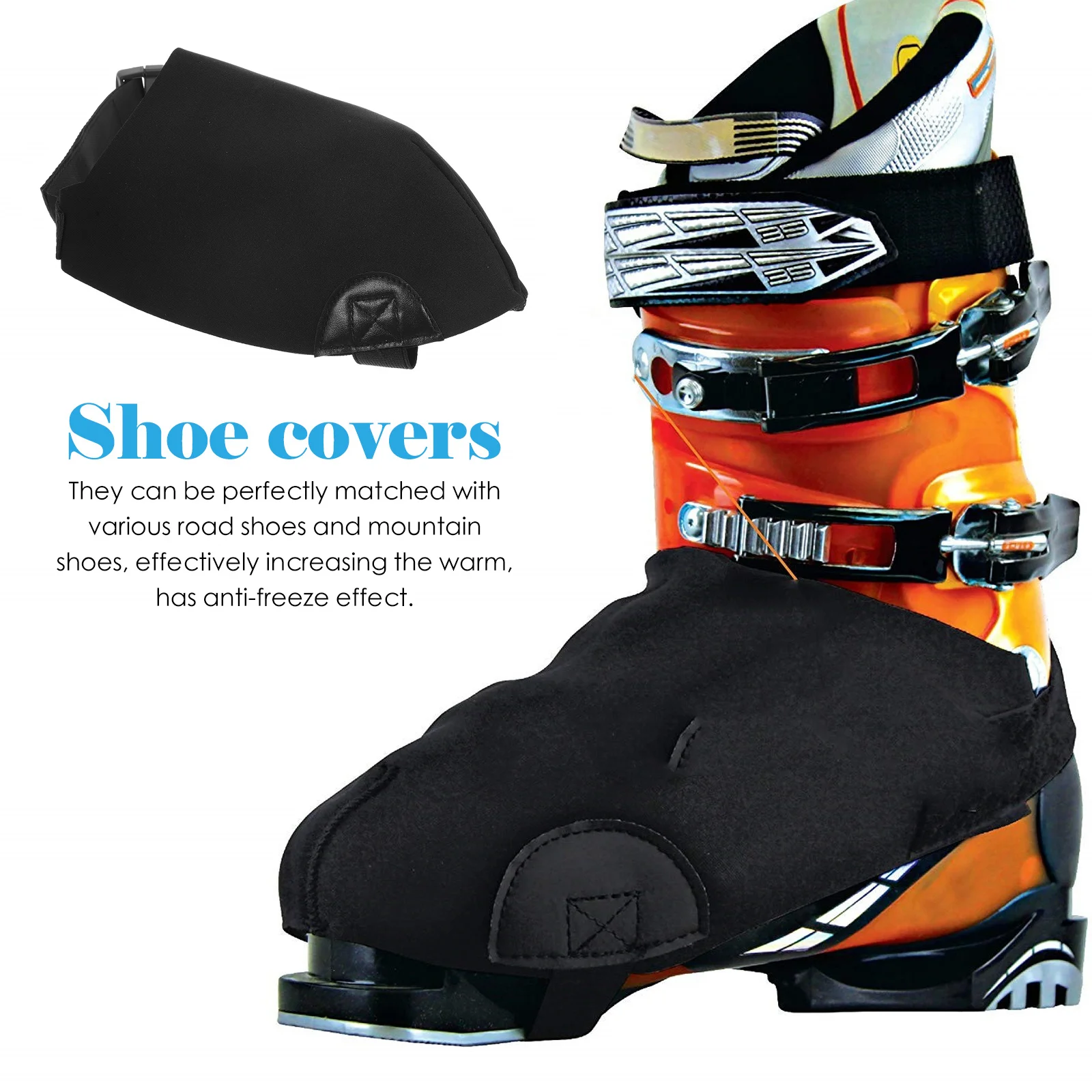 

Skisshoe Cover Protectors Premium Windproof Anti-freeze Overshoes Practical Snow-proof Shoes Covers for Hiking Skiing Outdoor