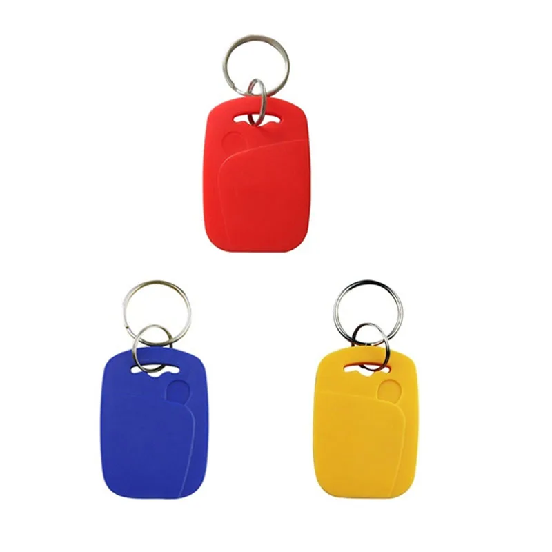 5pcs EM4305 T5577 125khz Copy Rewritable Writable Rewrite keyfobs RFID Tag Key Ring Card Proximity Token Badge Duplicate