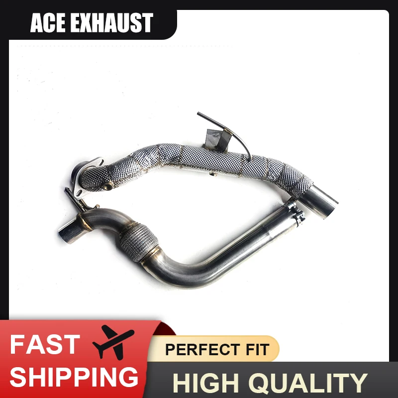 

ACE High Flow Downpipe for Ford Mustang 2.3T 2013-2018 Downpipe Header Stainless Steel High Performance Exhaust Pipe