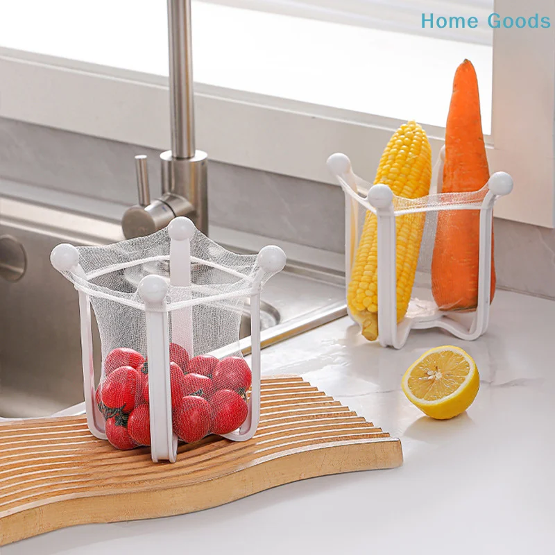 

1Pc Kitchen Sink Vegetable Fruit Drainer Basket Rack /50Pcs Drain Strainer For Kitchen Accessories Storage Sink Filter Shelf