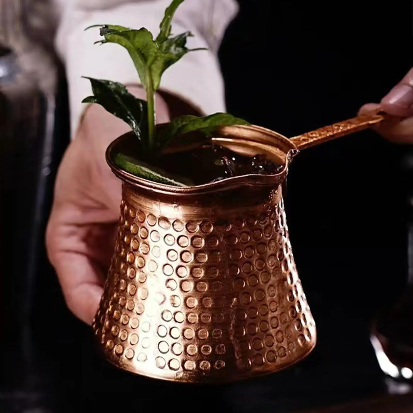 Turkish Copper Coffee Pots Durable Simple Milk Warmer Pot For Home Kitchen Coffee Accessories Coffeeware Teaware