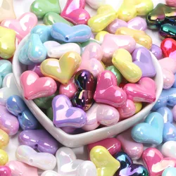 20Pcs Colored Peach Shaped Beads 12x17mm Acrylic Beads Are Used To Make Handmade DIY Bracelets Necklaces Jewelry Suppliers