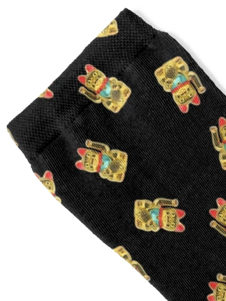 Golden Lucky Cat Pattern Socks shoes Children's Running Toe sports Socks For Man Women's