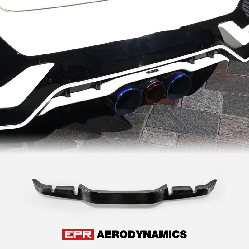 Задний гарнир из стекловолокна в стиле BLZ, стекловолокно из FRP, бампер, диффузор, отделка, разделитель волокна, дрифт-комплект, подходит для Honda 2017, на Civic FK8 Задний гарнир из стекловолокна в стиле BLZ, стекловолокно из FRP, бампер, диффузор, отделка, разделитель волокна, дрифт-комплект, подходит для Honda 2017, на Civic FK8