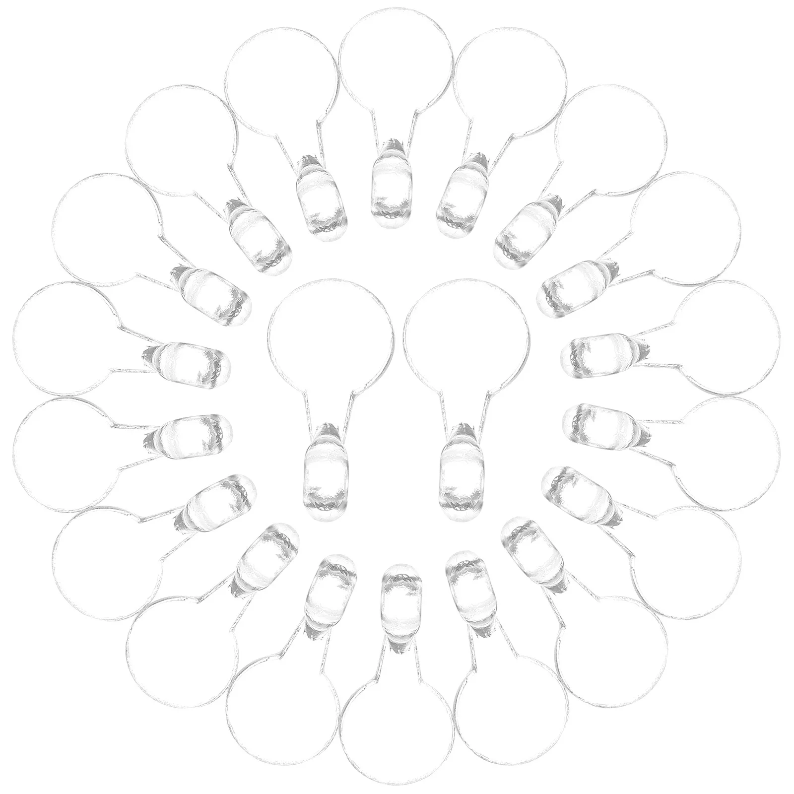 

200Pcs Clear Round Glue on Plastic Bails Durable Pads for Necklace Earrings Pendants Jewelry Craft DIY Supplies