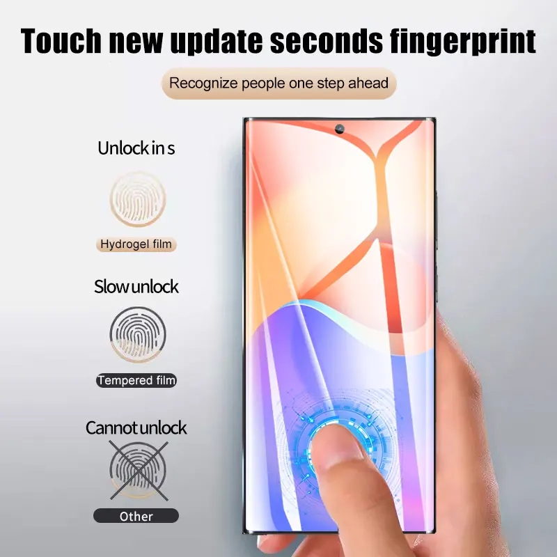 4Pcs Not Glass Hydrogel Film For Samsung Galaxy S24 S23 FE S22 Note 20 10 Ultra S21 S20 plus S10 Lite Screen Protector S10E Film image 4