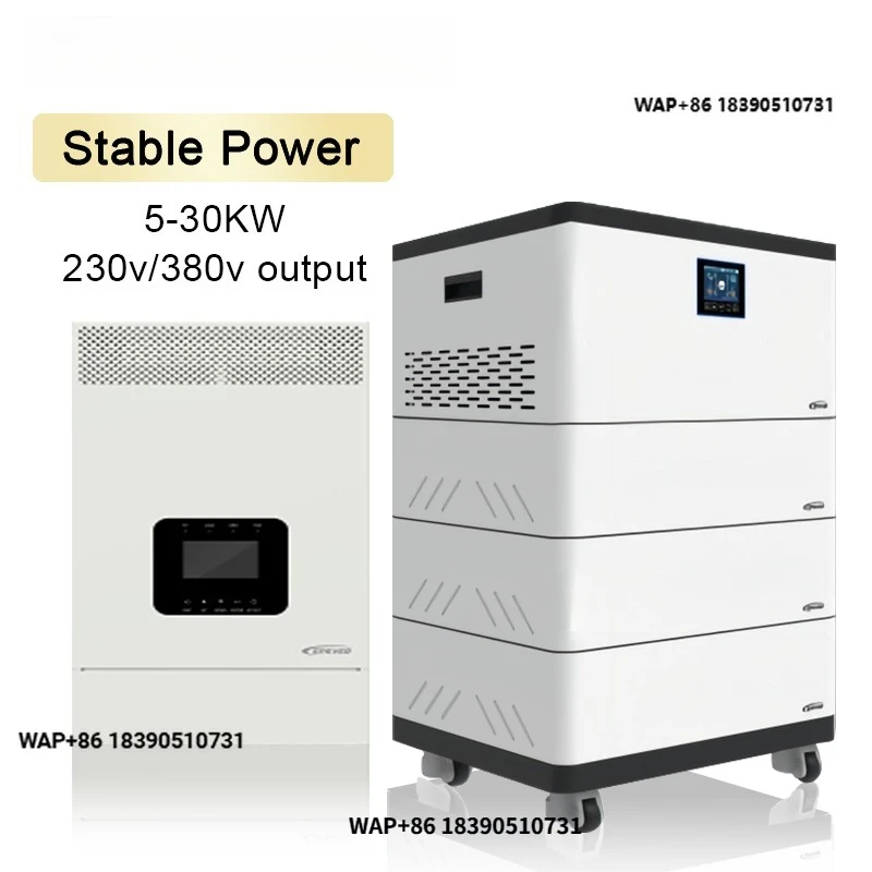 SANGSolar 3.5kw 5.5kw solar inverter with four lithium batteries, 5 kWh of power for home hybrid systems