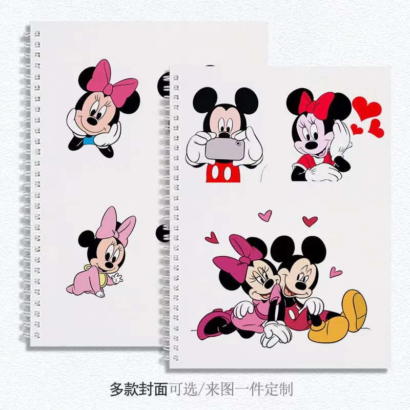 

30 pages Disney Mickey and Minnie notebook creative pattern thickened blank sketchbook cute office learning customizable gift