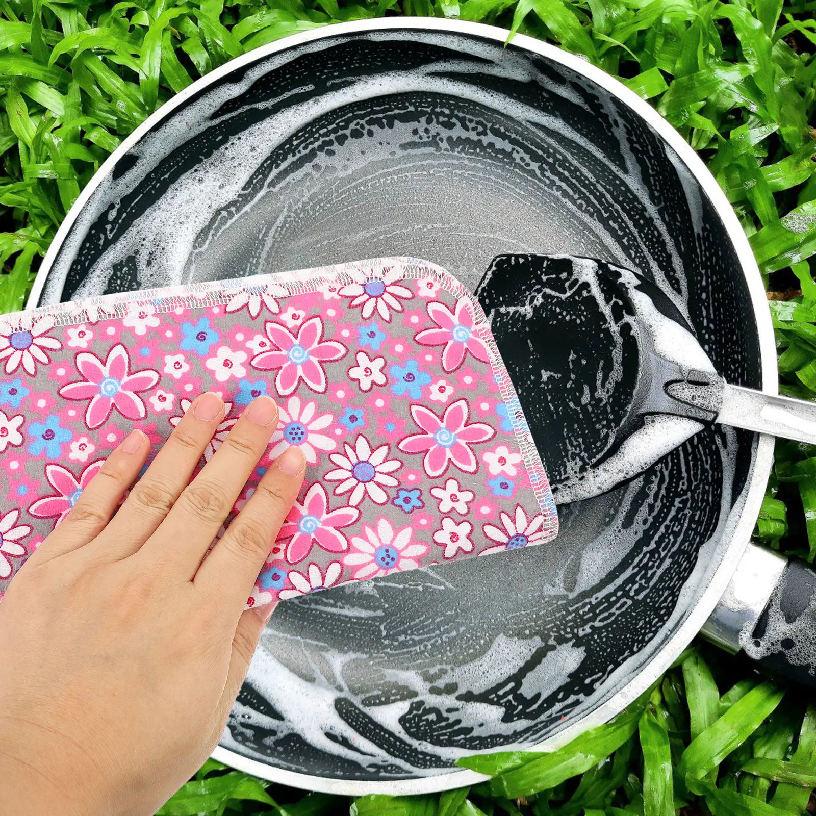 

10Pcs Dish Cloth Set Thickened Kitchen Cleaning Cloths Reusable Absorbent Towels for Plates Dishes Countertops Kitchen