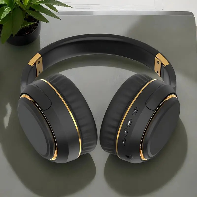 Kabellose Kopfhörer, kabellose Spielkopfhörer, faltbare Stereo-Bass-Kopfhörer mit Atemlicht für Gameplay, Pendeln, Schlafen