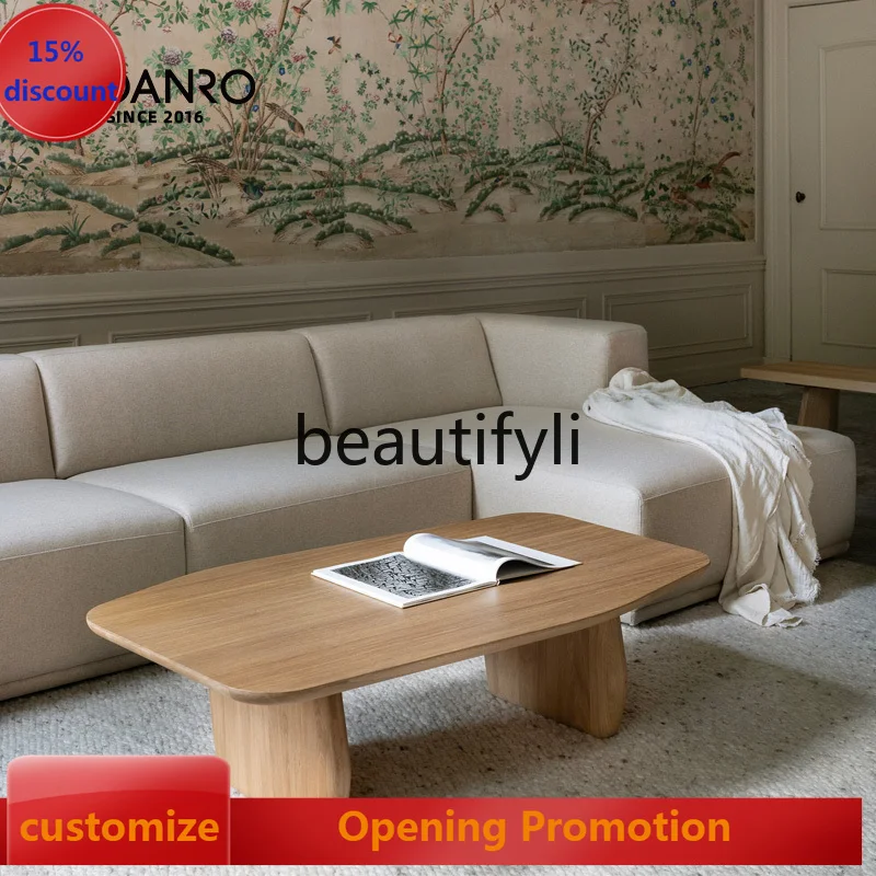 

Solid wood coffee table living room low table, bay window table modern simple household small apartment small table G1218