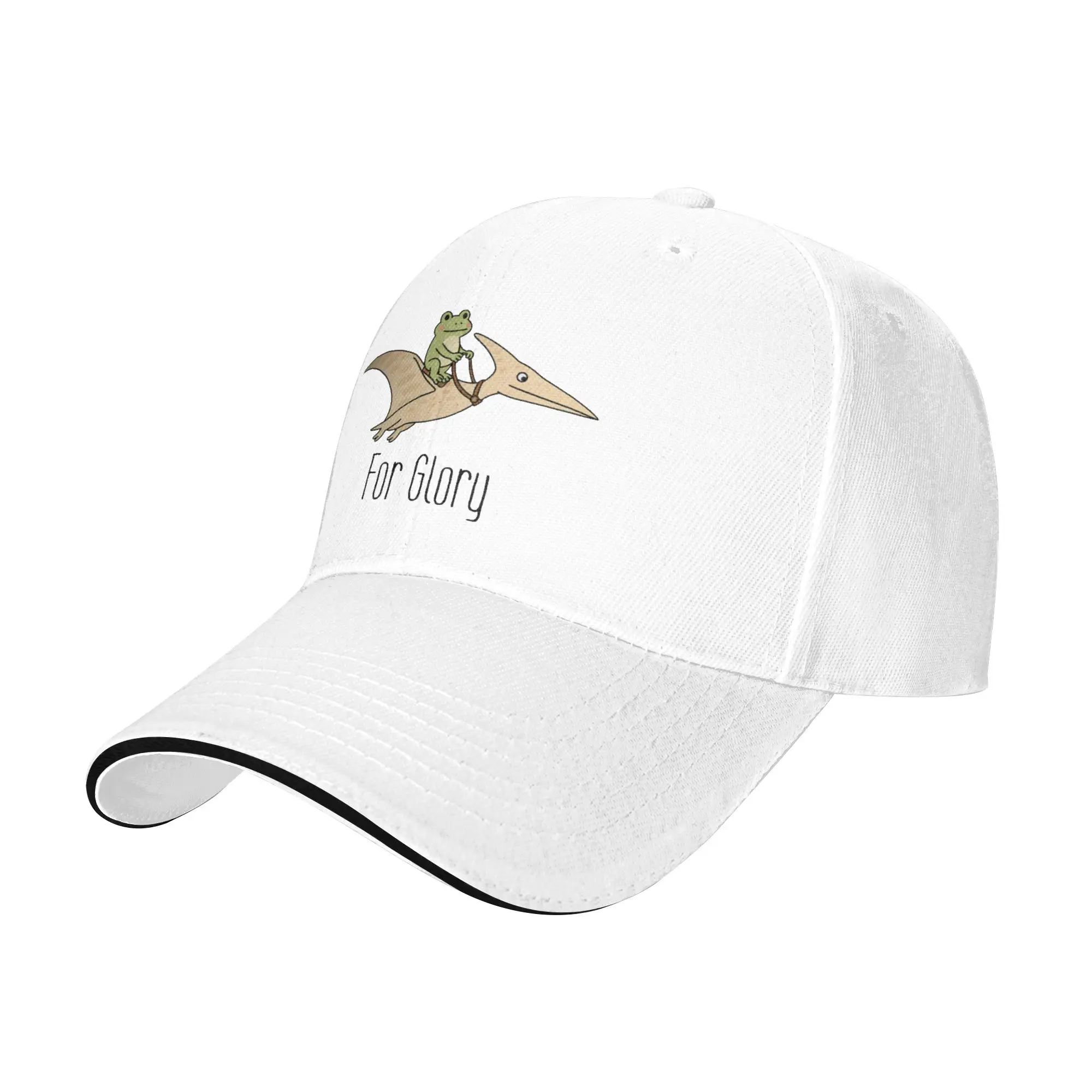 Doodle Frog Riding a Pterodactyl Gift For Children Men Women A Baseball Cap Hat