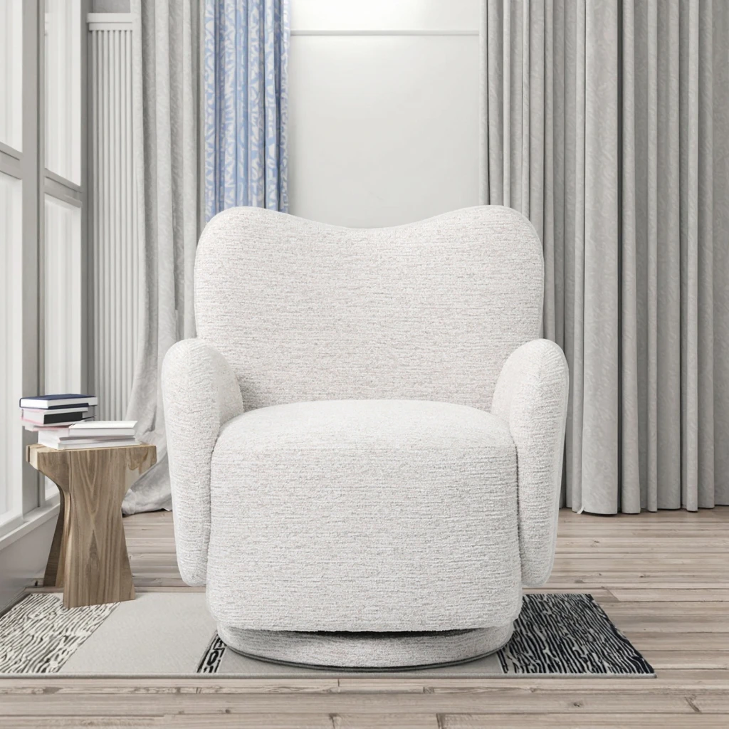 Modern Luxury Tufted Swivel Sofa Chairs High Quality New Design Leisure Furniture for Home Office Living Room Bedroom Hotel