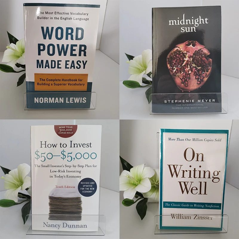 Word Power Made Easy&midnight Sun &How to Invest $50-$5,000&On Writing Well English Books Livros Libros Hot Selling Books