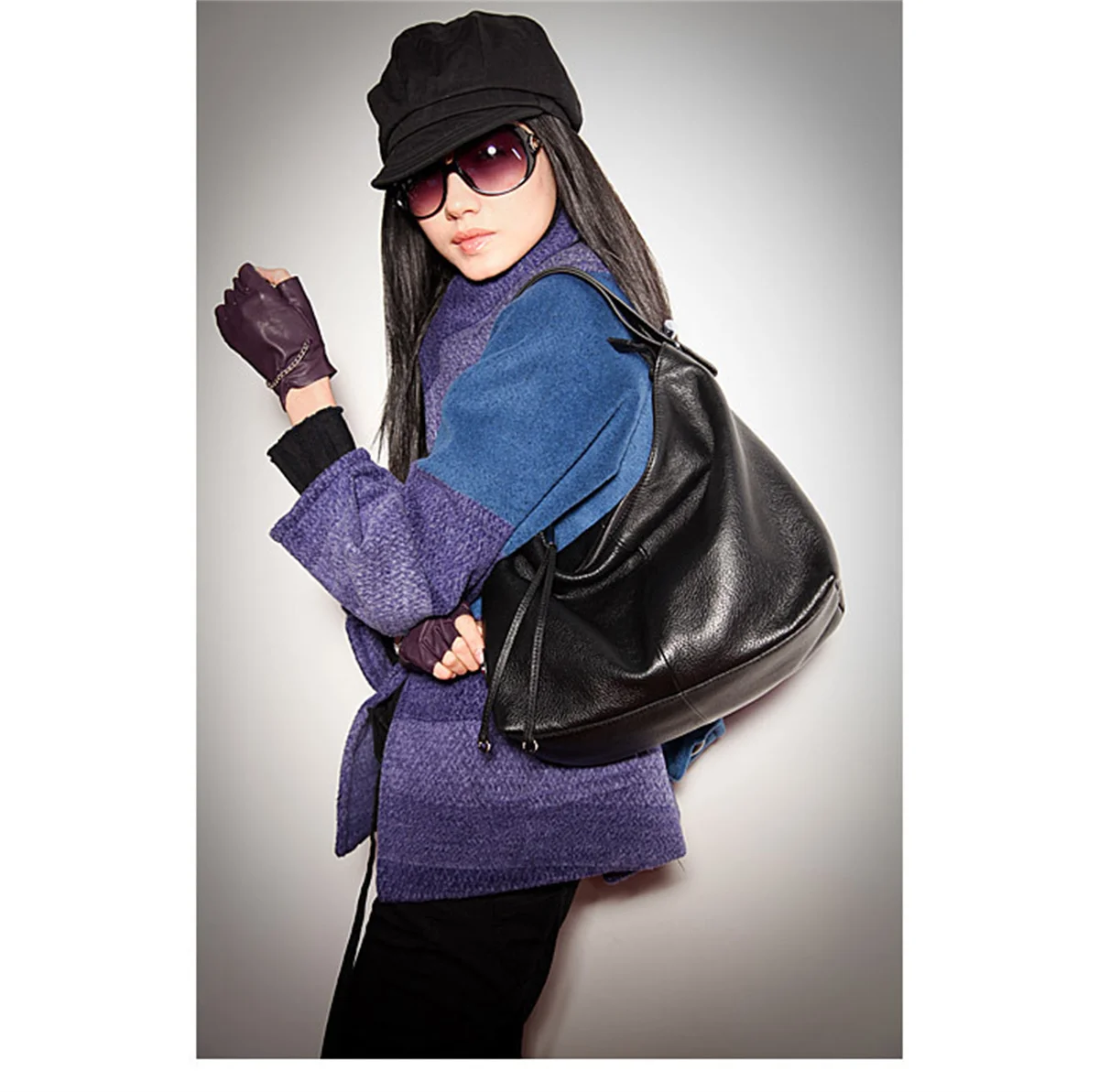 Zency Winter Bag 100% Genuine Leather OL Style Women Tote Bag Fashion Lady Shoulder Bags Classic Handbag Satchel Crossbody Purse