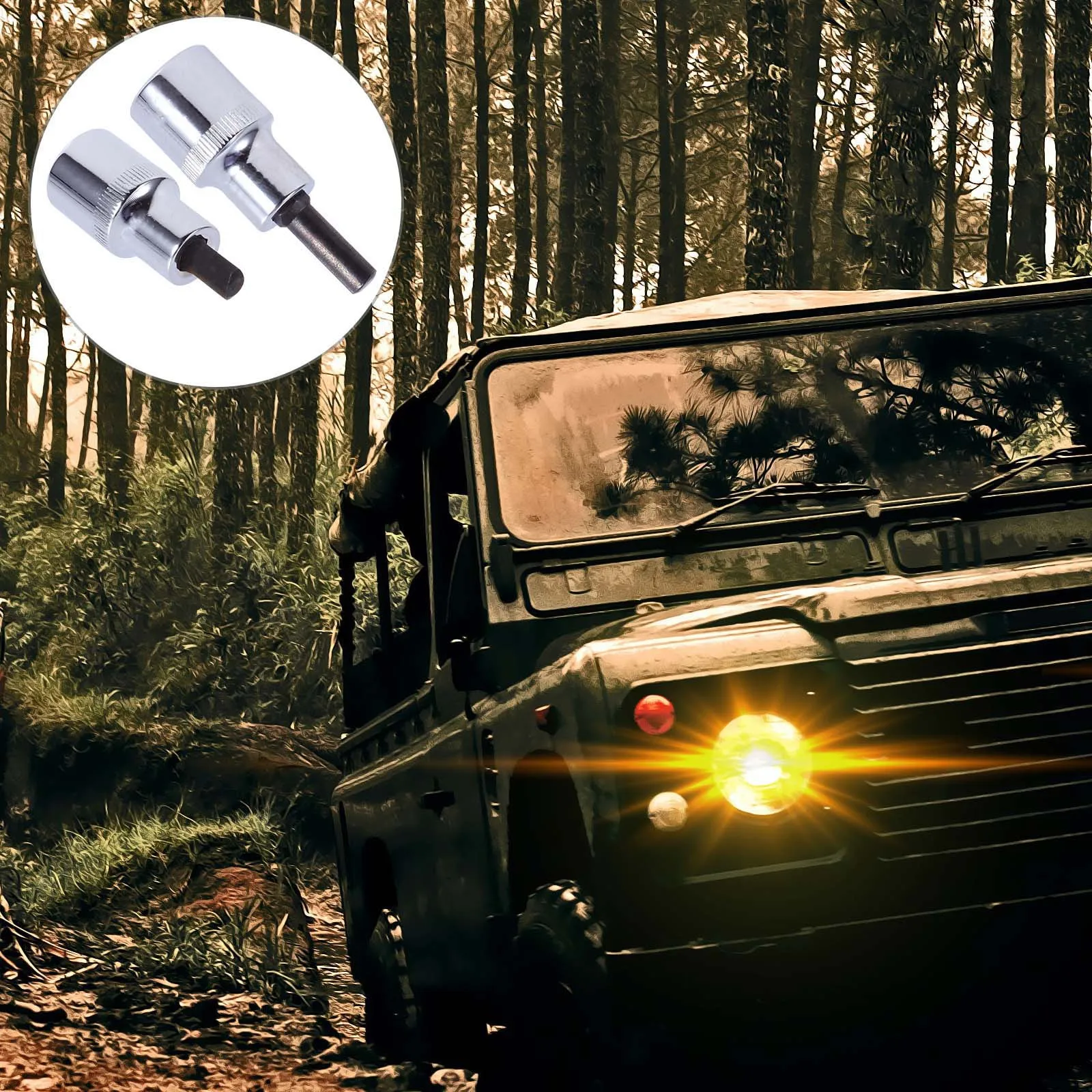 

2Pcs Suspension Strut Spreader Socket Steel Durable Car Repair Tool Shocks Absorber Dismantle Tool Nut Hub Clamp