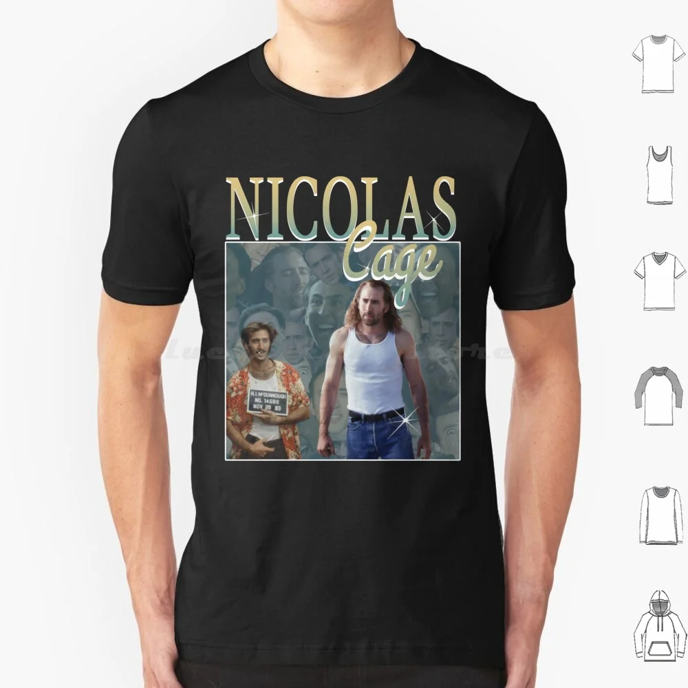 

Nicholas Cage Vintage-Nicolas Cage-Nick Cage-Nic Cage T Shirt Cotton Men Women DIY Print Nicolas Cage Nicholas Cage Nick Cage