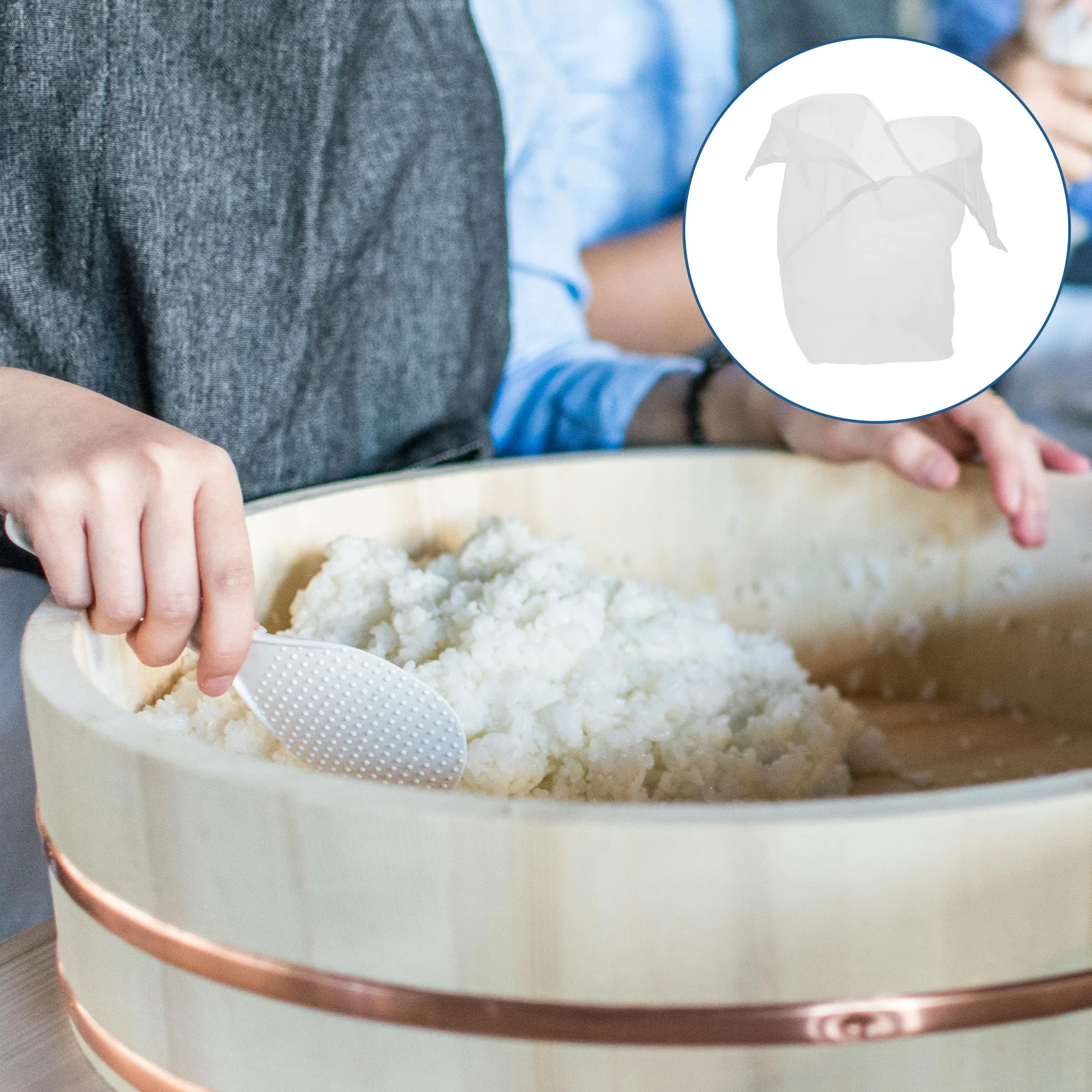 

2Pcs Rice Steamer Bags Reusable Kitchen Liners Cloth for Steaming Rice Dumplings Adjustable Size Steamer Basket Inserts