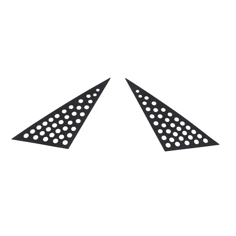Aluminum Alloy Black For SEAT Leon MK2 2008-2012 Car Rearview Mirror Side Triangle Glass Protective Plate Car Accessories