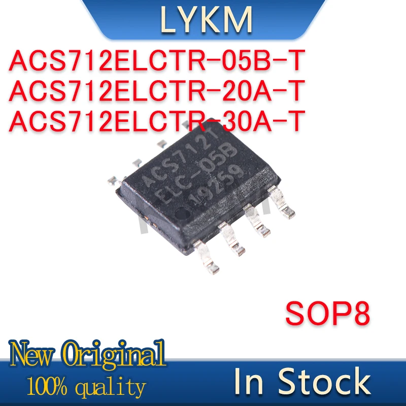 5/PCS New Original ACS712ELCTR-05B ACS712ELCTR-20A ACS712ELCTR-30A ACS712T ELC-05B ELC-20A ELC-30A Current sensor chip In Stock