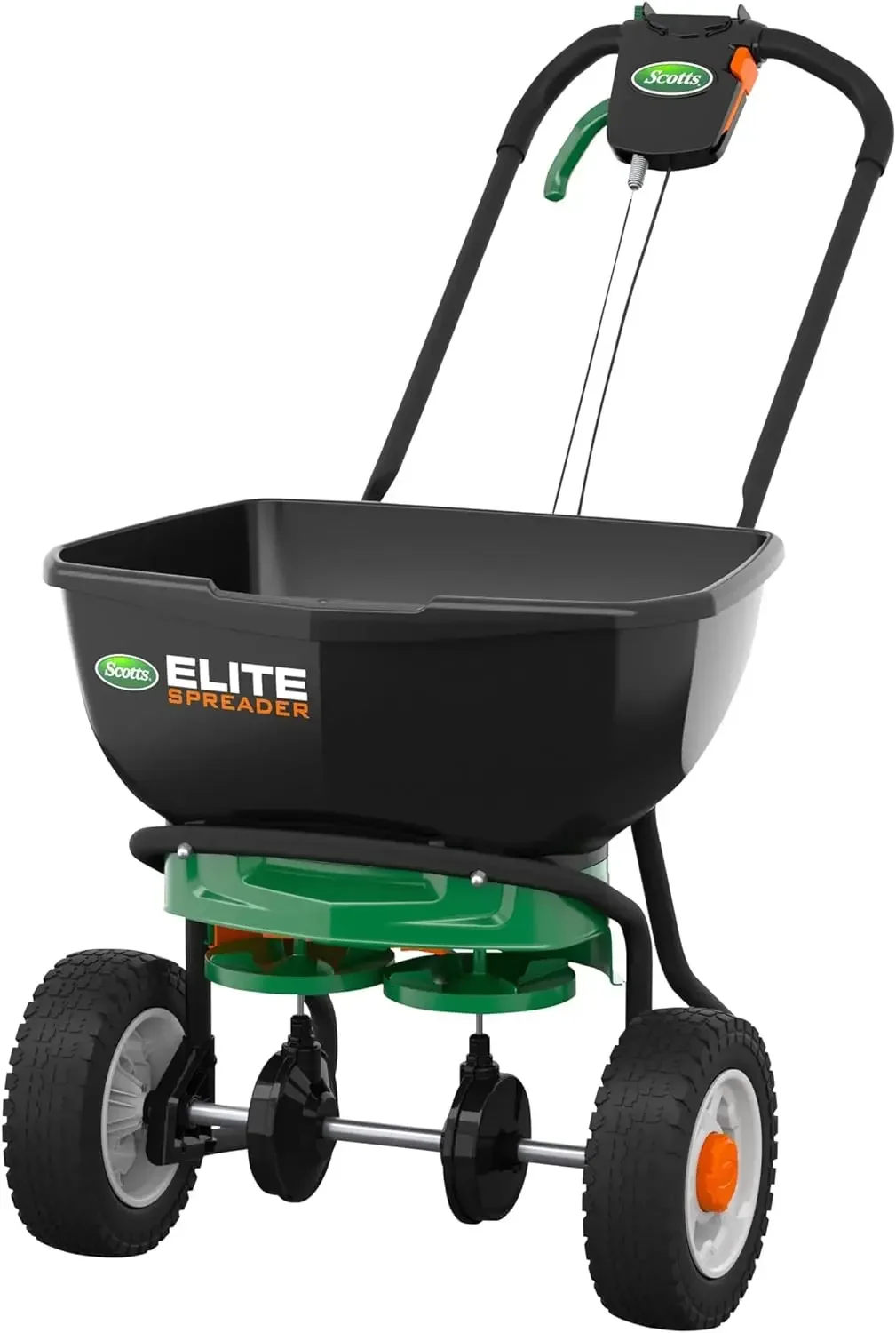 

Elite Spreader for Grass Seed, Fertilizer, Salt, Ice Melt, Durable Push Spreader Holds Up To 20,000 Sq.ft. Product New