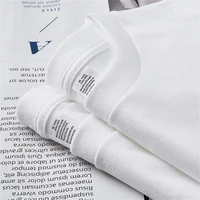 2 pièces 100% coton solide t-shirts hommes et femmes à manches courtes blanc t-shirts décontracté respirant ample col rond T-shirt Couple hauts 4