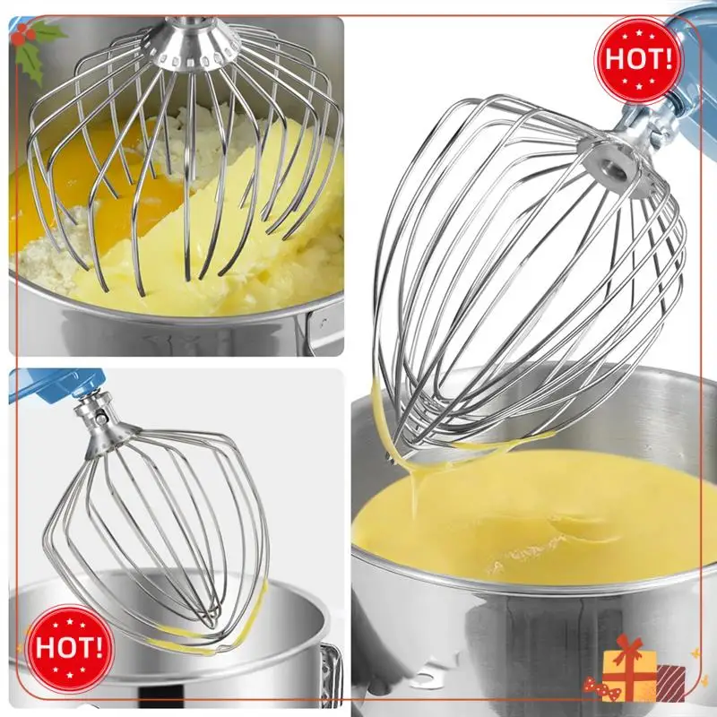 ABLE-Acco per frusta in acciaio inossidabile per robot da cucina Kitchenaid Ciotola da 7 litri, sostituzione frusta in acciaio inossidabile