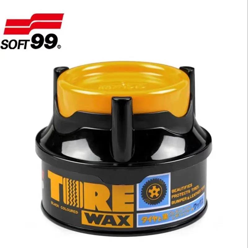 170g Soft99 Tire Coating Wax Car Tire Retreading, Blackening Polish, Tire Brightener, Protecting, Maintenance, Refurbishing