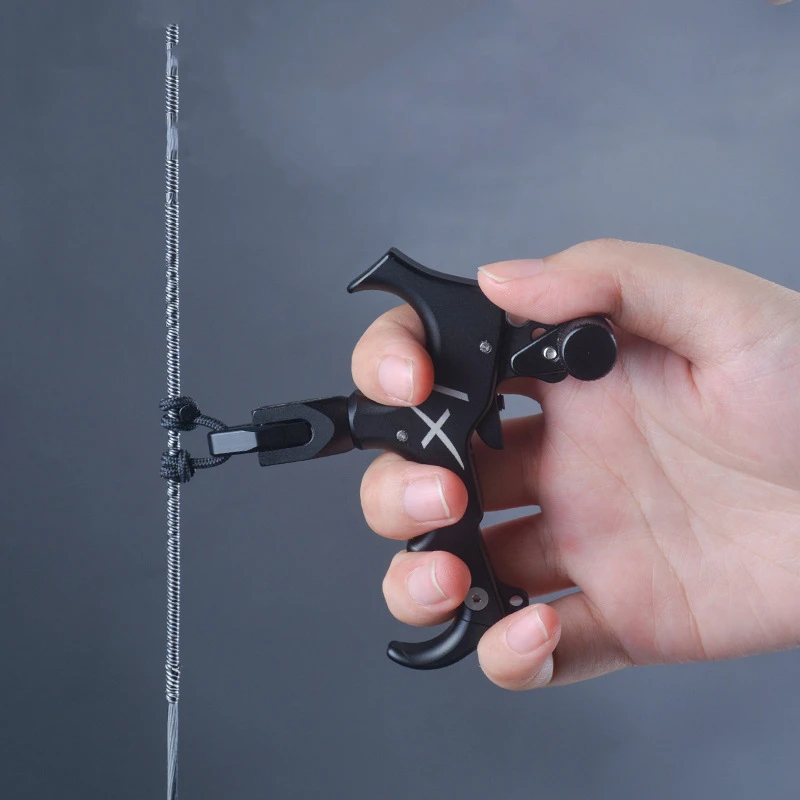 LWANO X1 Archery Compound Bow Release Aid Metal Three Finger Four Finger Release Shooting Hunting Accessory