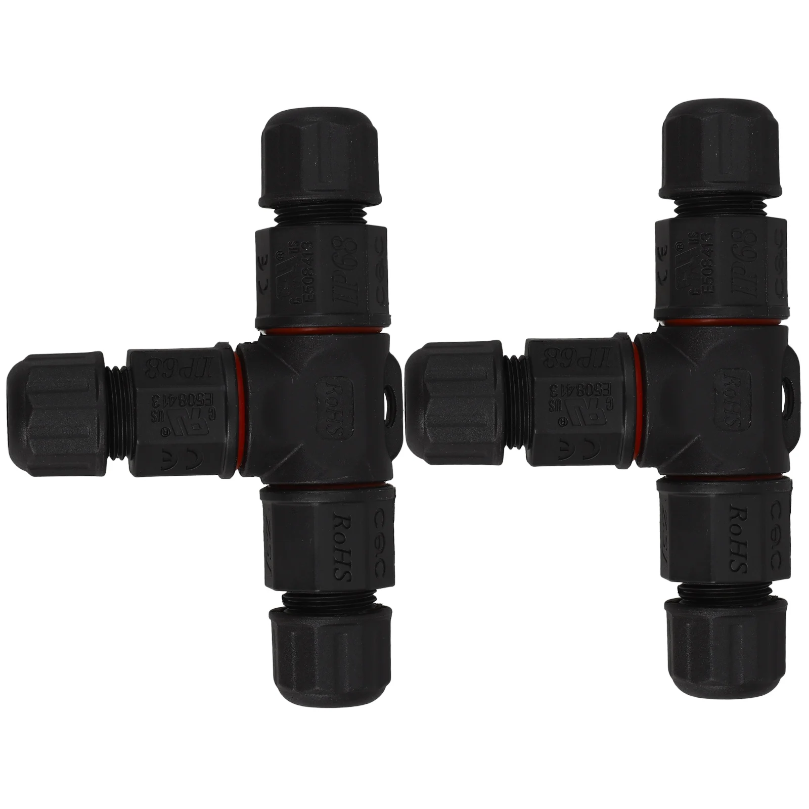 

2PCS Waterproof Junction Box Cable Connector PVC IP68 LED Outdoor Moisture Dust Proof Safe Garden Repair Power Cables Tools