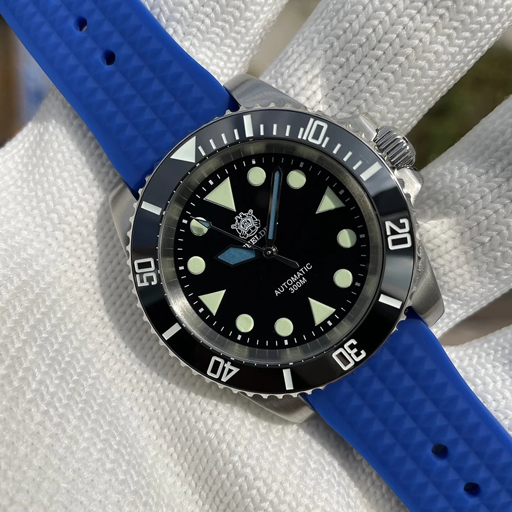 STEELDIVE SD1955 Limited Supply Blue Hands NH35 Automatic Watch 300M Waterproof Sapphire Glass Ceramic Bezel Men Dive Watches image 6