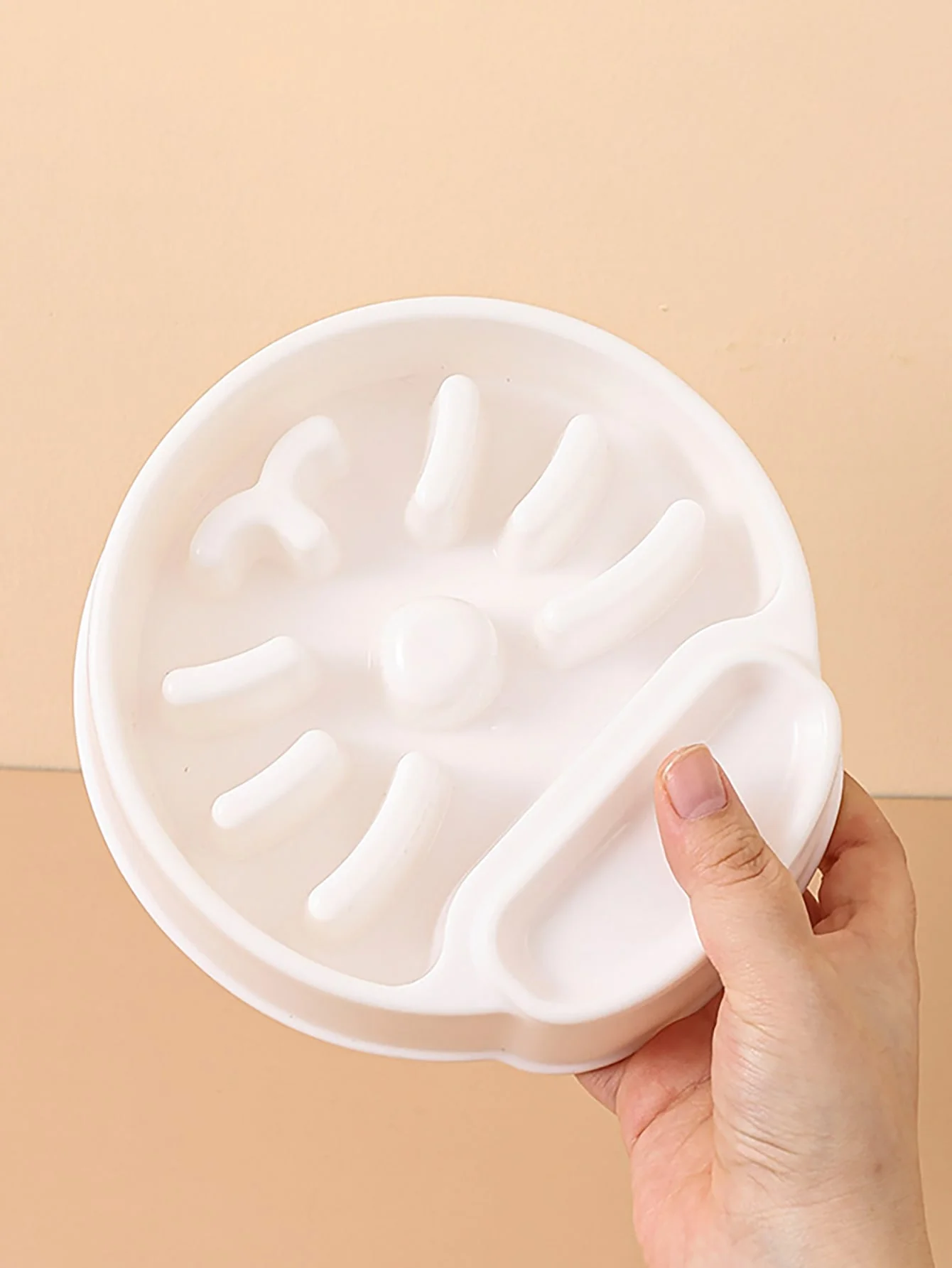 1pc-Pet slow feeding bowl, suitable for dogs and cats, anti slip slow feeding dog bowl, durable food bowl for indoor dogs