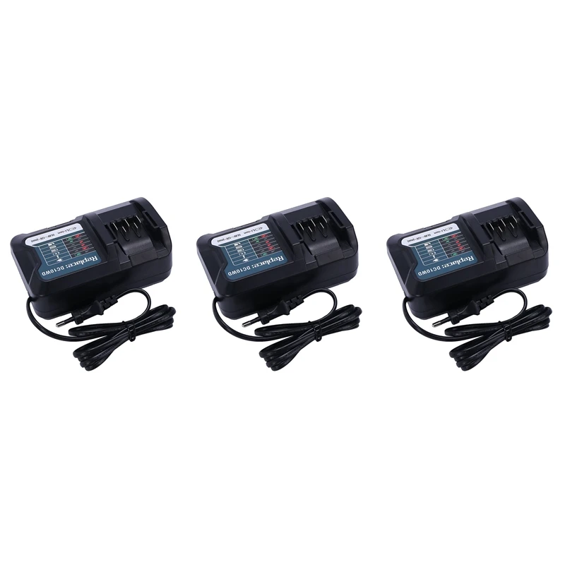 

3X Fast Lithium Battery Charger For 10.8V 12V Dc10wd / Dc10sb / Dc10wc/Bl1015/ Bl1016 / Bl1021b / Bl1041b Eu Plug