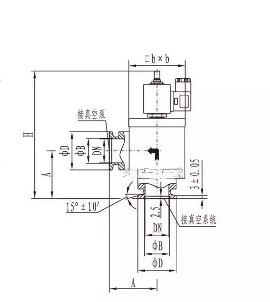 GYC-JQ Series High Vacuum Electromagnetic Differential Pressure Inflation Valve GYC-JQ16 GYC-JQ25 GYC-JQ40