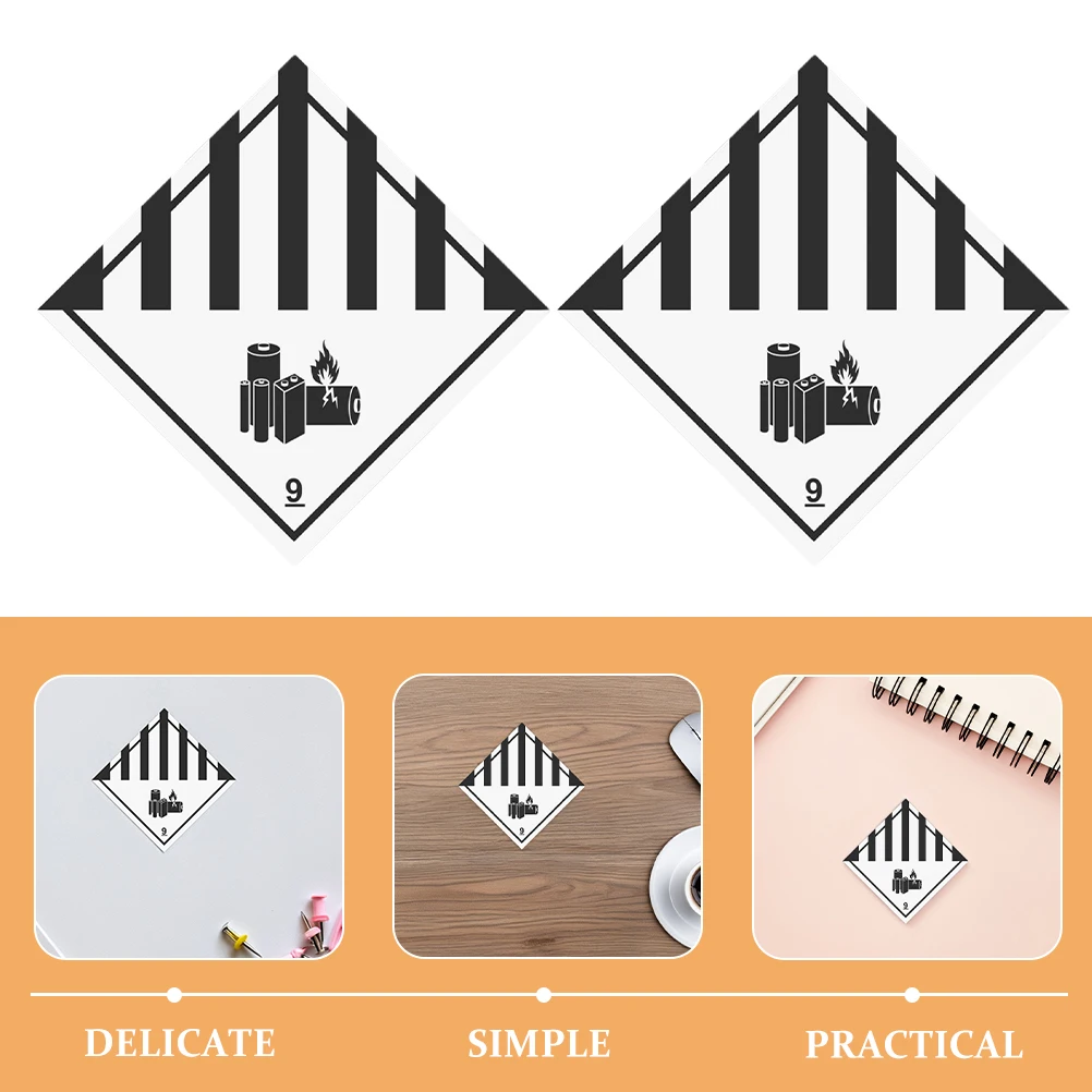 150pcs 9 Waterproof Adhesive Stickers Hazardous Materials Safety Label for Shipping Caution Transport Warning Sticker