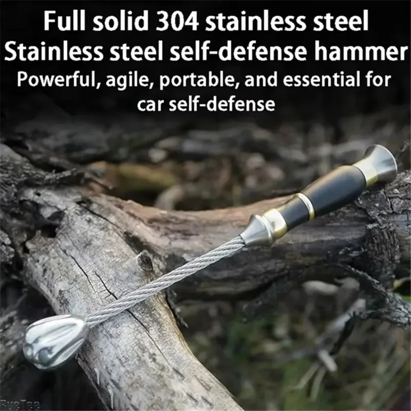 

Stainless Steel Hammer, 304 Portable Multipurpose Outdoor Survival Hammers, Car Window Breaking Escape Hand Tool Accessory