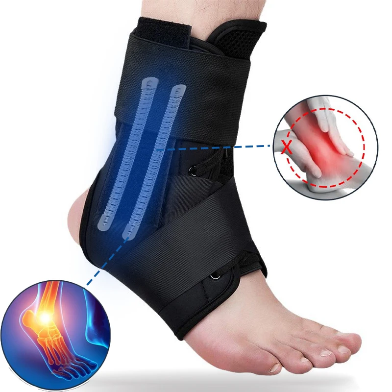 

1Pc Sports Ankle Support, Adjustable Elastic Pressurized Bandage, Foot Sleeve Brace Ankle Retainer Stabilizer Sprains Protector