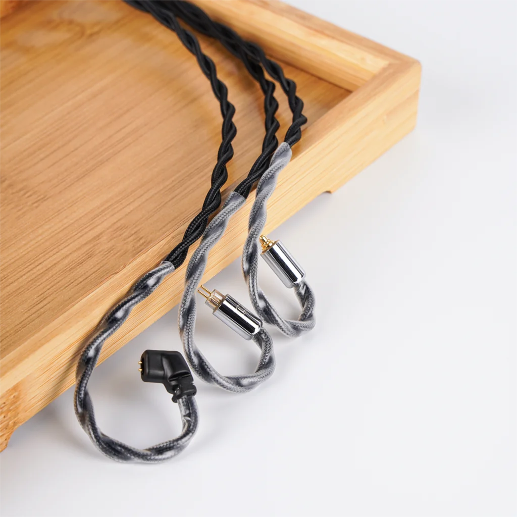 NICEHCK BlackDawn Earbud Replace Wire Silver Plated Taiwan OFC IEM Wire MMCX/2Pin/QDC  for In Ear Monitor CHU II ZERO Blessing3