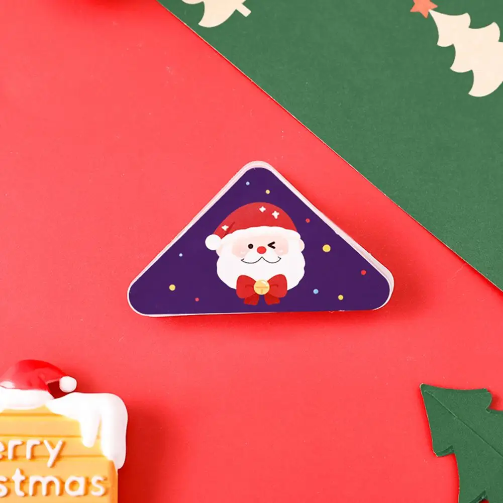 1pcs Christmas Paper Clip Triangle Corner Clips Kawaii Page Holder File Photo Christmas Clamp Stationery Office