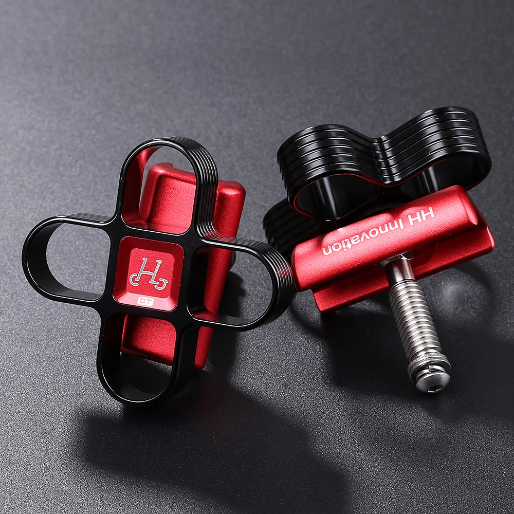 HH Innovation For Brompton Folding Bike Titanium Alloy C buckle Rotating handle DT Two Color Series