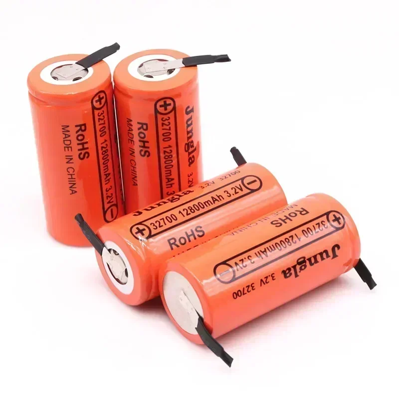 Daweikala 32700 Lifepo4 Battery 3.2V12800mAh+Nickel Sheets Rechargeable Battery Lithium Iron Phosphate Power Battery with Screw