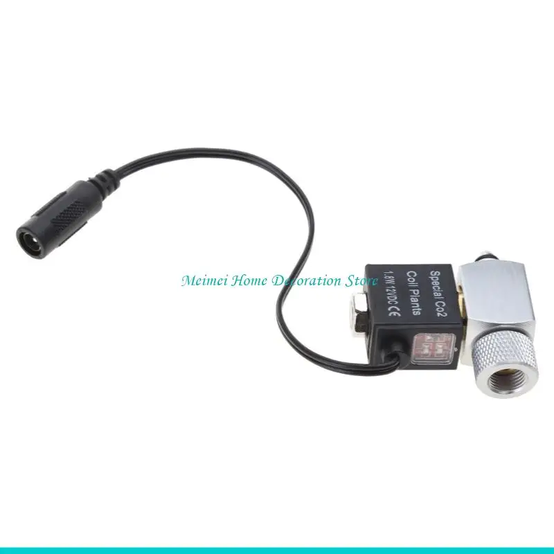 H7BF Aquarium DIY CO2 System Generator Bubble Counter Plants Diffuser with Solenoid for Valve Fish for Tank Regulator