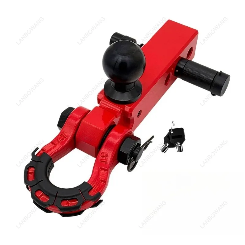 Suitable for Off-road Trailer Hook, Extended Trailer Arm with Ball Head, Square Mouth, Universal Solid High Tensile Off-road