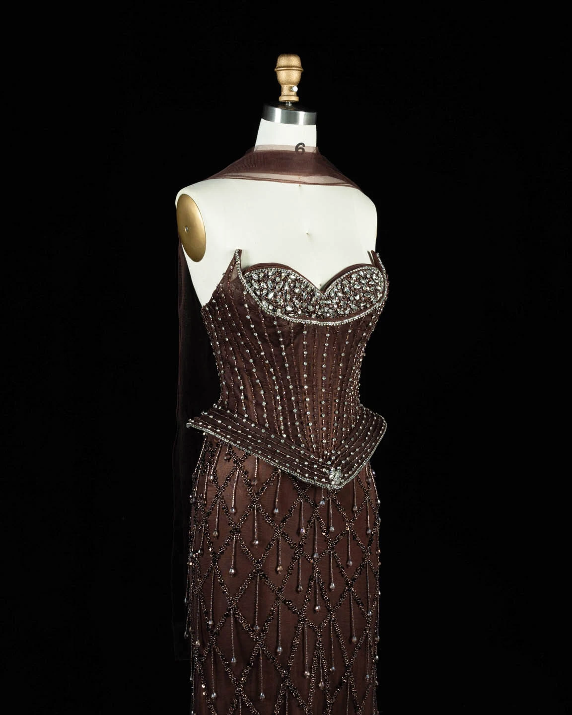 Sharon Said Abendkleid Luxuriöses Meerjungfrauenkleid mit Herzausschnitt, Tüll, Kristallkorsett, Dubai, formelle Party, Hochzeitsgast, Kleider SS118, Maßanfertigung – Detail 36