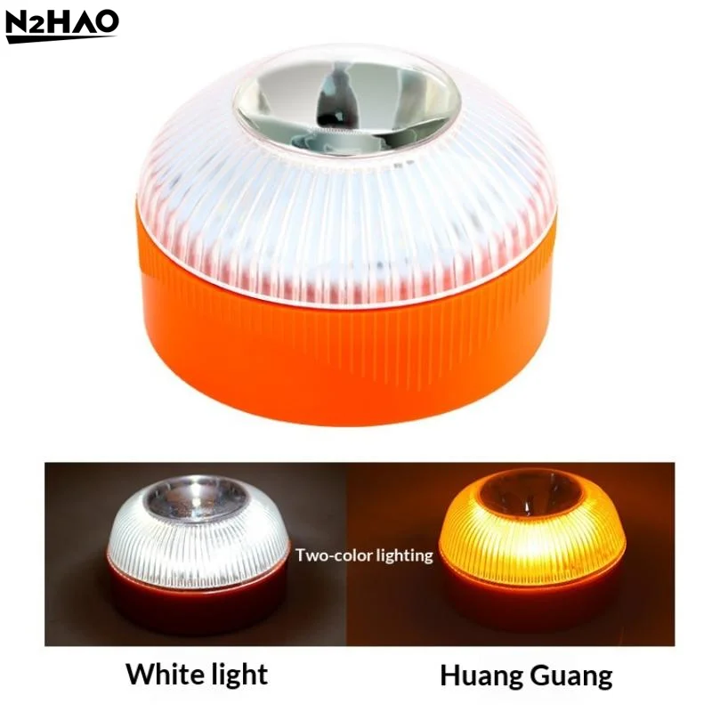

1/2/3Pcs V16 Geolocation DGT 3.0 Approved Car Emergency Light With SIM Induction Traffic Warning Light, Working Light, Multifun