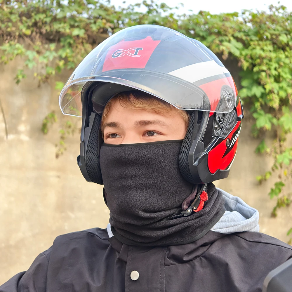 

Motorcycle Riding Covers Fleece Warm Full Face Mask Headgear Hood Balaclava Gauze Head Cover