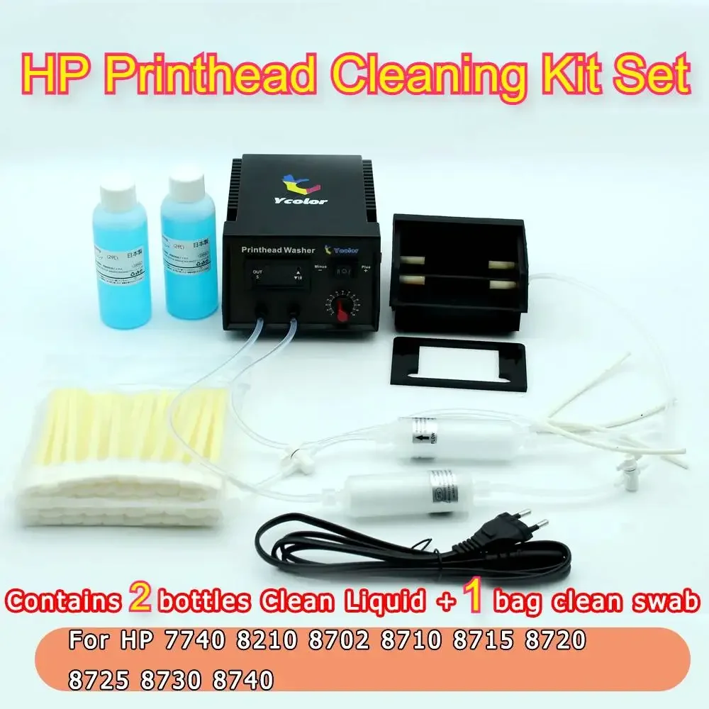 952 953 954 955 Cleaning Liquid Cleaning Foam Swab Stick PrintHead Cleaning Machine Kit for HP Officejet Pro 7740 8210 8702 8710